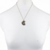 Lux Accessories Burnished crescent Necklace