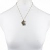 Lux Accessories Burnished crescent Necklace in Women's Pendants