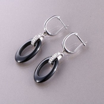 Fashion Ceramics Sterling Silver Earrings in Women's Drop & Dangle Earrings