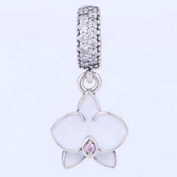 Orchid Sterling Silver Bracelets Dangling