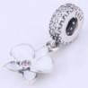 Orchid Sterling Silver Bracelets Dangling in Women's Charms & Charm Bracelets