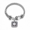 Volleyball Classic Silver Crystal Bracelet