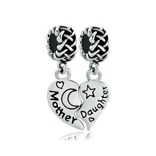 Mother Daughter Heart Butterfly Love You to the Moon & Back Charm - CB11TVMWW0V