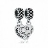 Mother Daughter Heart Butterfly Love You to the Moon & Back Charm - CB11TVMWW0V
