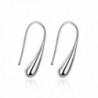 Naivo Waterdrop Silver Plated Teardrop Thread Earrings - CY11U0K97PV
