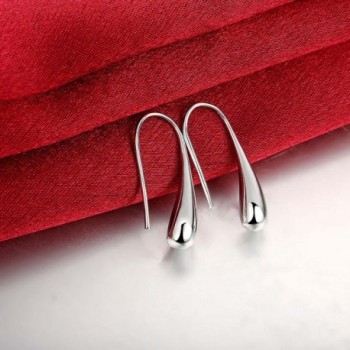 Naivo Waterdrop Silver Teardrop Earrings in Women's Drop & Dangle Earrings