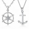 FLOW ZIG Anchor Couple Necklaces in Women's Chain Necklaces