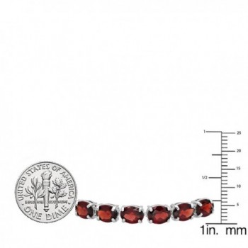 Sterling Silver Garnet Ladies Bracelet in Women's Tennis Bracelets