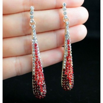 JANEFASHIONS AUSTRIAN RHINESTONE CHANDELIER EARRINGS in Women's Drop & Dangle Earrings