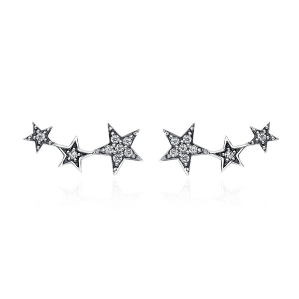 Climber Earrings Sterling Hypoallergenic WOSTU - star earring(White) - CV1800H73EU