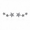 Climber Earrings Sterling Hypoallergenic WOSTU - star earring(White) - CV1800H73EU