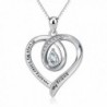 AOBOCO Sister Necklace Sterling Forever - C817YYT4ZME