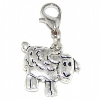 Pro Jewelry Dangling "Sheep" Clip-on Bead for Charm Bracelet 37642 - CZ11O095MG1