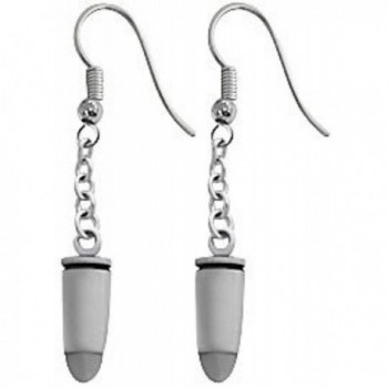 Dan's Jewelers Classic Bullet Hook Earrings- Fine Pewter Jewelry - CM112E5Q109