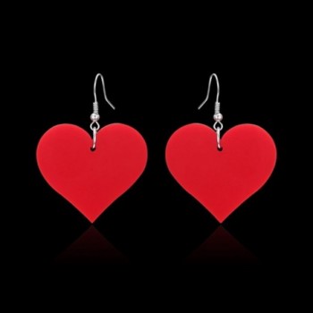 Lureme Acrylic Earrings Girls Red er005558 3