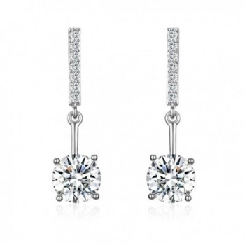 SBLING Platinum-Plated Cubic Zirconia Drop Earrings ( 4.25cttw ) - CE12IAETYS7