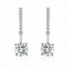 SBLING Platinum-Plated Cubic Zirconia Drop Earrings ( 4.25cttw ) - CE12IAETYS7