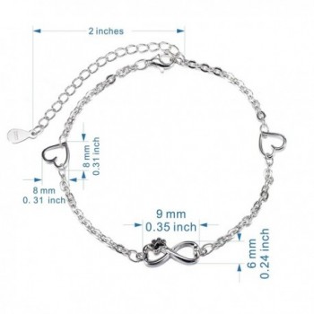 Sterling Infinity Bracelet Adjustable Braclets
