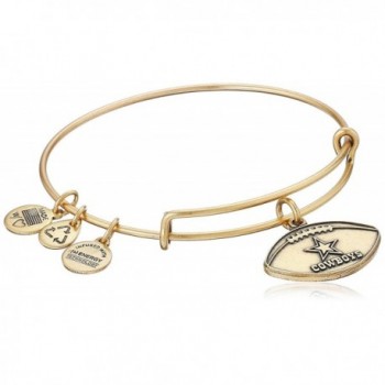 Alex and Ani Dallas Cowboys Football Expandable Bangle Bracelet - Rafaelian Gold - C411WUWDQ0J