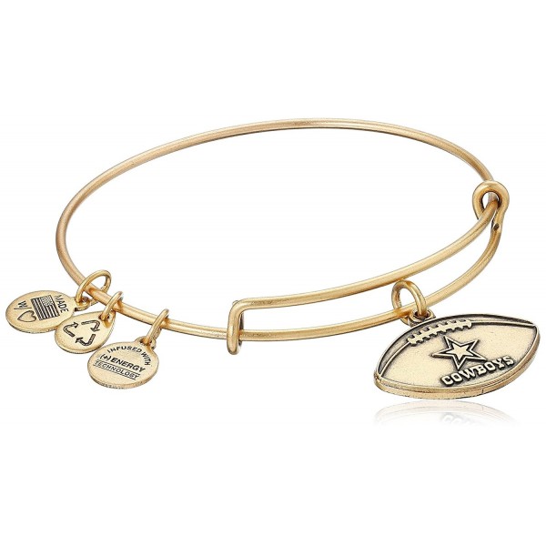 Alex and Ani Dallas Cowboys Football Expandable Bangle Bracelet - Rafaelian Gold - C411WUWDQ0J