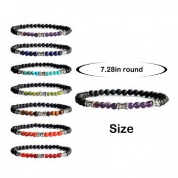 Chakra Stretch Bracelet Healing Crystal in Women's Stretch Bracelets