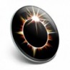 Total Solar Eclipse Painted Pinback