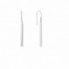 Sterling Silver Dangling Bar Drop Earrings with Euro Wire and Push Back Closure - CJ128M22RWD