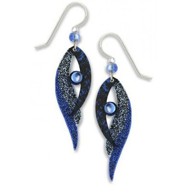 Adajio By Sienna Sky Navy Blue Folded Wings Drop Earrings 7377 - C111BUWUT87