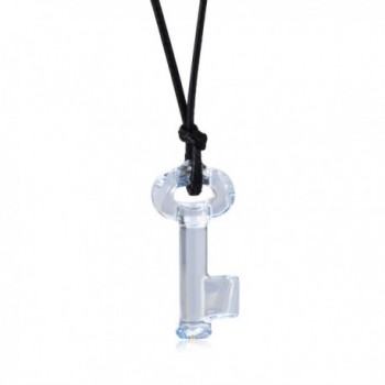 Crystal Key Pendant Necklace Jewelry Gift Made with Swarovski Elements - CW12FTK25T1