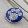 Lovmoment Button Enamel Rhinestone Jewelry