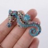 Ginasy Rhinestone Accessory Seahorse Silver Tone in Women's Brooches & Pins