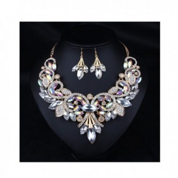 Hamer Statement Necklace Earrings Bohemian - White - CQ128JYDVTH