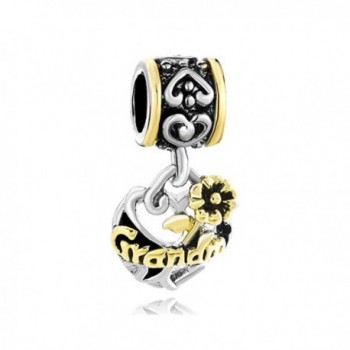 CharmsStory Grandma Flower Dangle Charms Beads Charms For Bracelets - CD125X7WKIL
