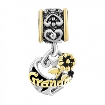 CharmsStory Grandma Flower Dangle Bracelets in Women's Charms & Charm Bracelets