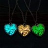 Vintage Luminous Necklace Hollow Pendant