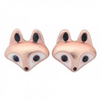 World End Imports Cute Little Fox Head Stud Post Earrings - CA12HG27XAF