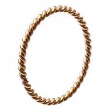 HIJONES Womens Stainless Twisted Stackable - stainless-steel-and-gold - CO18442X80U