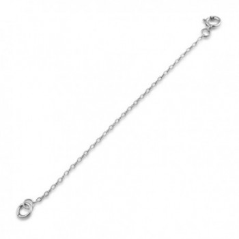 Sterling Silver 1mm Necklace Extender Chain 1"- 2"- 3"- 4"- 5"- 6" - CP12BZWDDD9