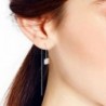 Trendy Square Thread Sterling Earrings in Women's Drop & Dangle Earrings