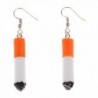 SUNSCSC Unique Drop Dangle Earring Simulated Cigarette Butt Long Tassel Earrings - CT186E4GQ0A