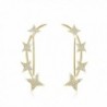 Mevecco Crawler Climber Earrings Jewelry Star Gold - Gold - CW185SE9QY9