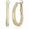 Napier Gold-Tone Large Oval Hoop Earrings - CM11E4061VL