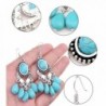 Antique Simulated Turquoise Earrings Imitation in Women's Drop & Dangle Earrings