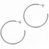 Stainless Steel 2" Hoop Earrings for Women - CR11Q81L8IF