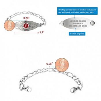 Divoti Engraved Bracelet Stainless Red 7 5