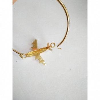 MANZHEN Crystal Silver Airplane Bracelet in Women's Bangle Bracelets