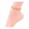 Sundear Golden Leaves Layered Anklet Imitate Pearl Barefoot Sandals Jewelry for Women - Gold-1 - CQ184HT9GGR