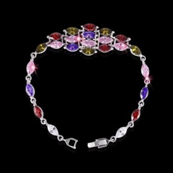 GULICX Zirconia Bracelet Jewellery Colorful