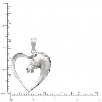 Sterling Silver Horse Necklace Pendant