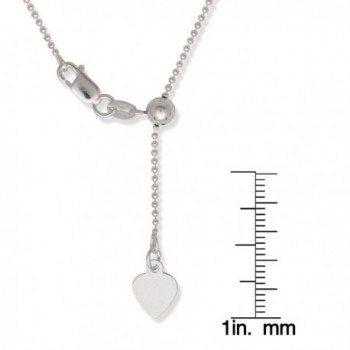 Sterling Silver Italian Adjustable Beaded in Women's Chain Necklaces
